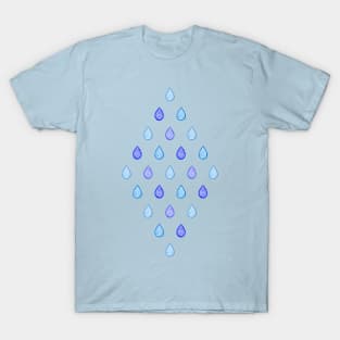 Blue raindrops T-Shirt